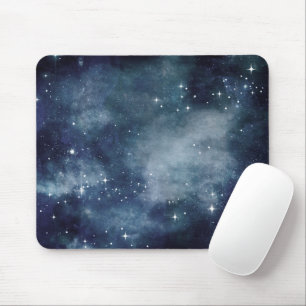 Tapis De Souris Nuit étoilée ciel bleu étoiles amoureux univers