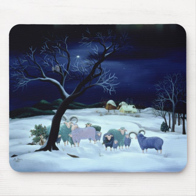 Tapis De Souris Nuit sainte 1995 de nuit silencieuse (Devant)