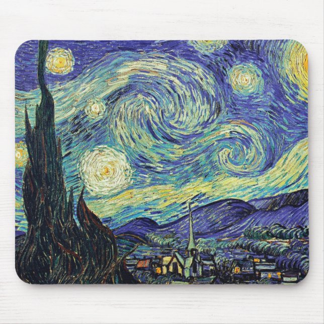 Tapis De Souris Nuit Van Gogh Starry (Devant)