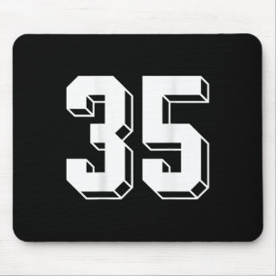 Tapis De Souris Numéro 35 Ckside - Maillot d'équipe rétro des anné