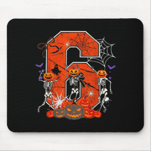 Tapis De Souris Numéro 6 Six Sept Mème 6 7 Halloween Danse Squelet