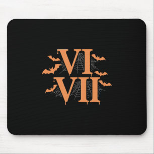 Tapis De Souris Numéros Romains Vi Vii 67 Mème Gen Alpha Halloween