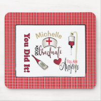 Nursing Graduation Gift Idea Mouse Pad