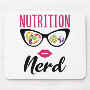 Tapis De Souris Nutrition Nerd nutritionniste diététiste