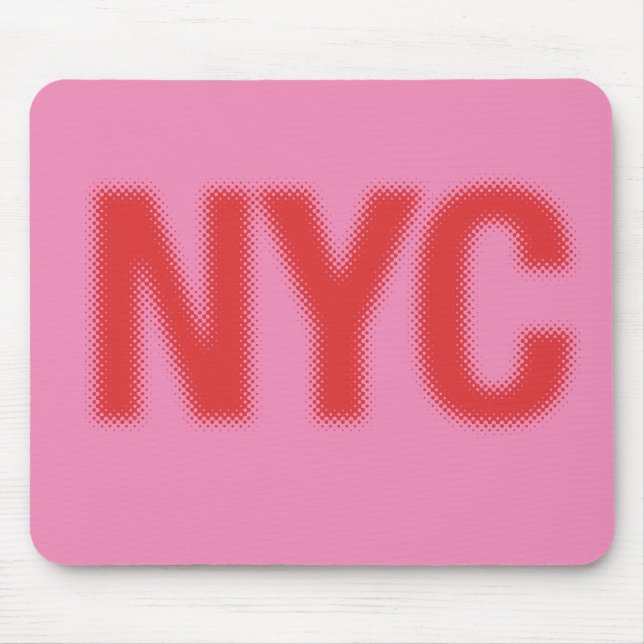 Tapis De Souris NYC Mousepad (rose rouge) (Devant)