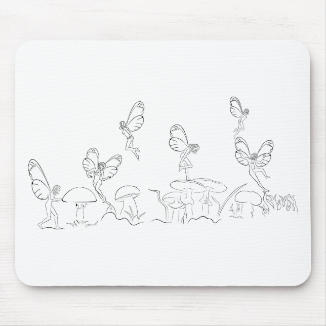 Tapis De Souris Nymphen dans le monde effrayant (Devant)
