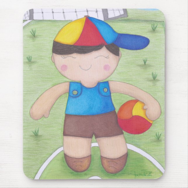 Tapis De Souris O Menino de Boné e a Bola (Devant)