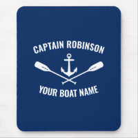 Oars de Ancre marine Capitaine et nom de bateau Ma