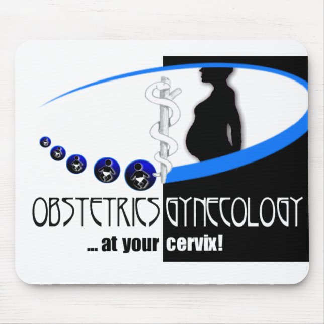 TAPIS DE SOURIS OB/GYN À VOTRE CERVIX - MÉDICALE DRÔLE (Devant)