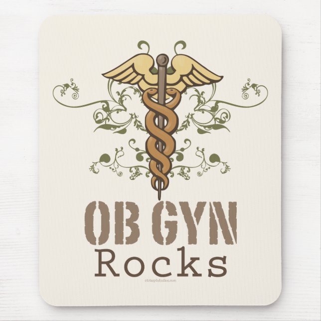 Tapis De Souris OB GYN bascule Mousepad (Devant)