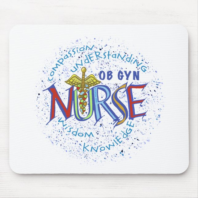 Tapis De Souris Ob Gyn Nurse Moto (Devant)