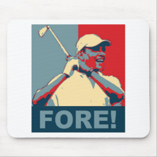 Tapis De Souris Obama jouant au golf À L'AVANT !