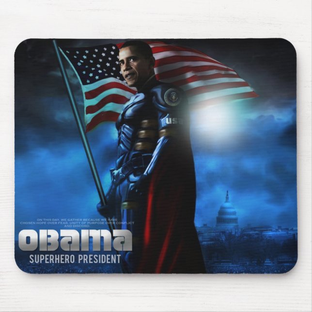 TAPIS DE SOURIS OBAMA MOUSEPAD (Devant)