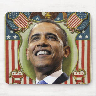 Tapis De Souris Obama Mousepad patriotique