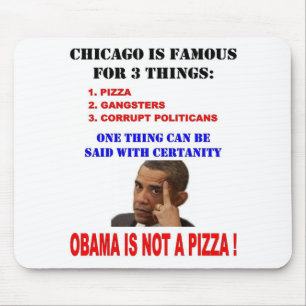 TAPIS DE SOURIS OBAMA N'EST PAS UNE PIZZA