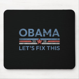 Tapis De Souris Obama Patriotique Vintage rétrograde 2028 Prote po