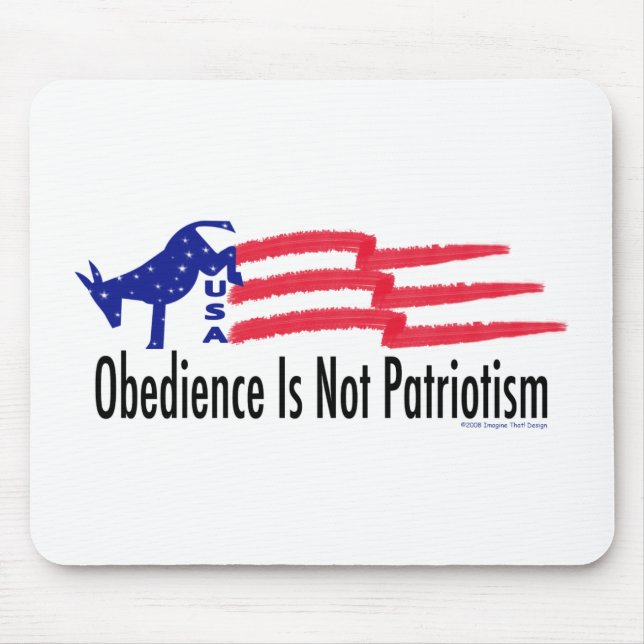 Tapis De Souris Obéissance patriotique (Devant)