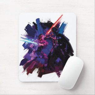 Tapis De Souris Obi-Wan Kenobi   Illustration Lightsaber Duel