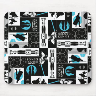 Tapis De Souris Obi-Wan Kenobi   Jedi Icon Collage Motif