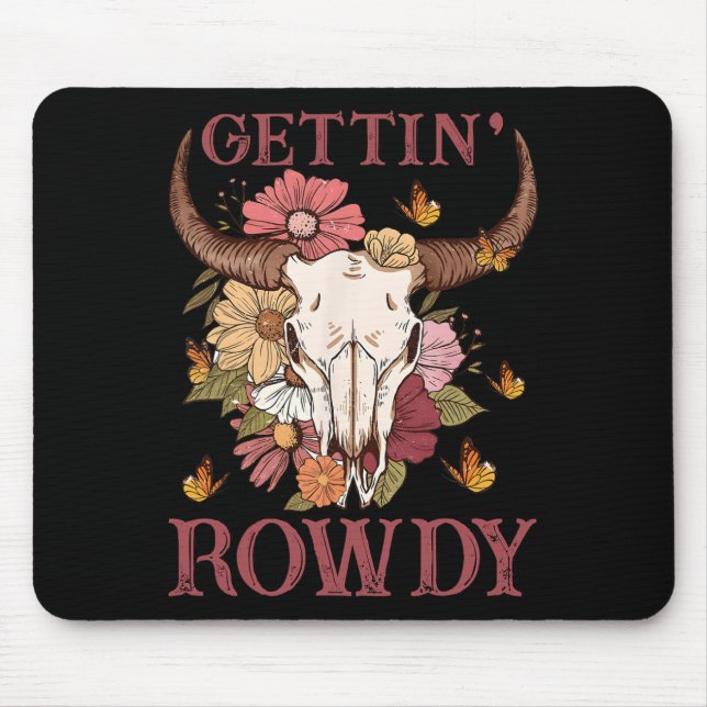 Tapis De Souris Obtenir Rowgirl Western Fleur sauvage Super Ba (Devant)