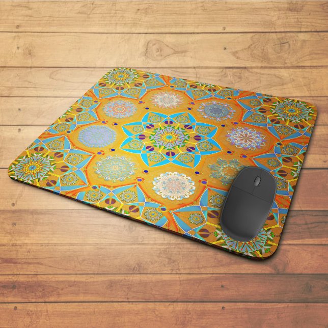 Tapis De Souris Octo brightener arabesque maure style tangerine (Créateur téléchargé)