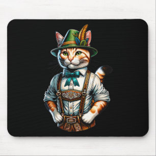 Tapis De Souris Octobre Parti Chat Funny Allemand Bavarois Lederho