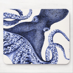 Tapis De Souris Octopus bleu paysage