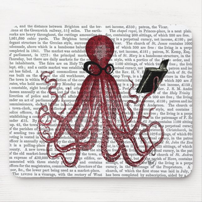 Tapis De Souris Octopus intelligent (Devant)