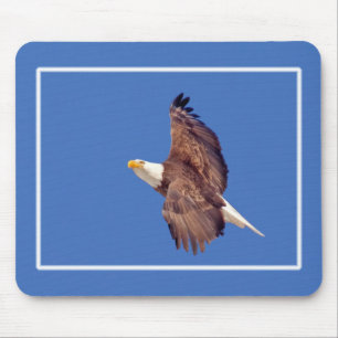 Tapis De Souris Oeil d'aigle chauve vers le ciel