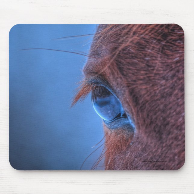 Tapis De Souris OEil de châtaignier équine Photo (Devant)