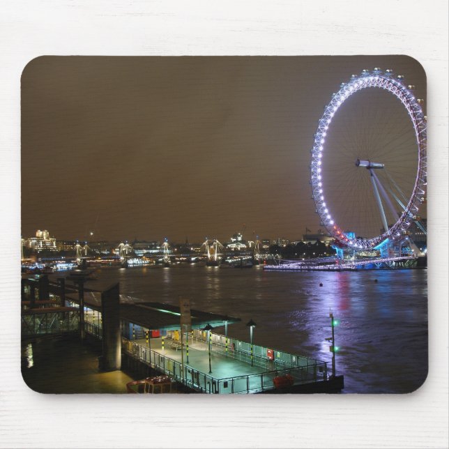 Tapis De Souris Oeil et Tamise de Londres (Devant)