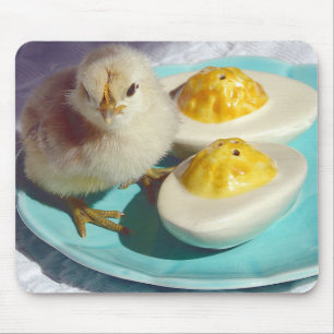 Tapis De Souris OEufs décapités et poussins