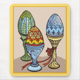 Tapis De Souris Oeufs décoratifs Souris