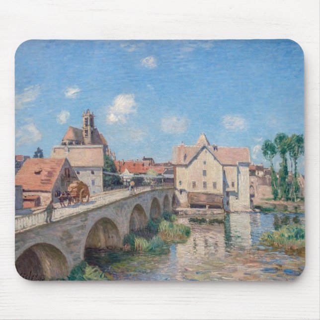Tapis De Souris OEuvre d'Alfred Sisley - Le Pont de Moret (Devant)