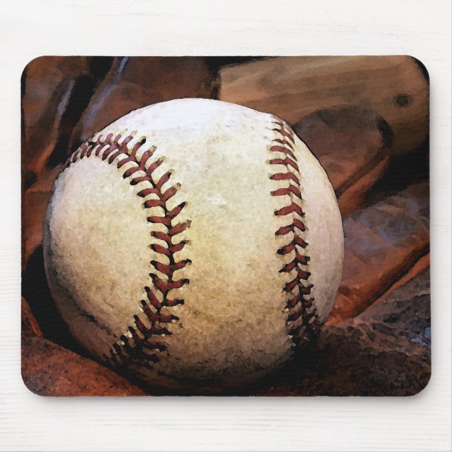 Tapis De Souris Oeuvre De Baseball (Devant)