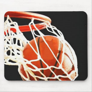 Tapis De Souris Oeuvre de basket-ball