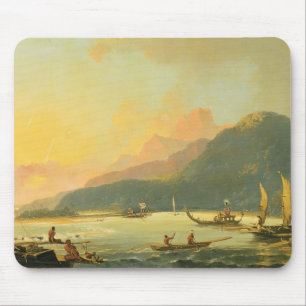 Tapis De Souris Offices de guerre de Tahitian dans la baie de