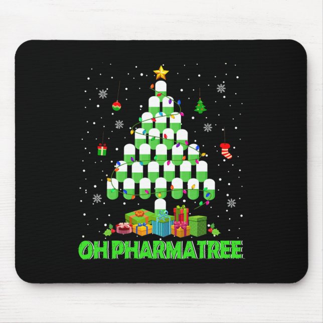 Tapis De Souris Oh Pharmatree Pharmacie de l'Arbre de Noël Médicam (Devant)