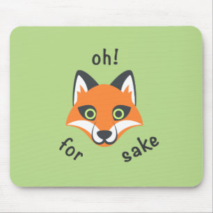 Tapis De Souris  Oh ! Pour Fox Sake, expression dessin d'Emoji