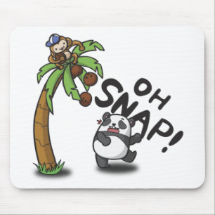 Tapis De Souris Oh Snap Panda & Singe