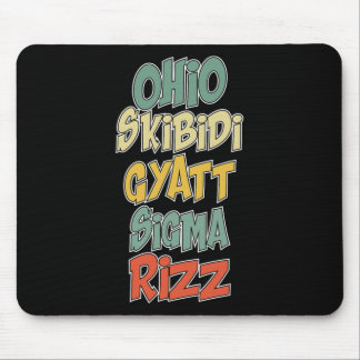 Tapis De Souris Ohio Skibidi Gyatt Sigma Rizz Gen Alpha Xmas Chris