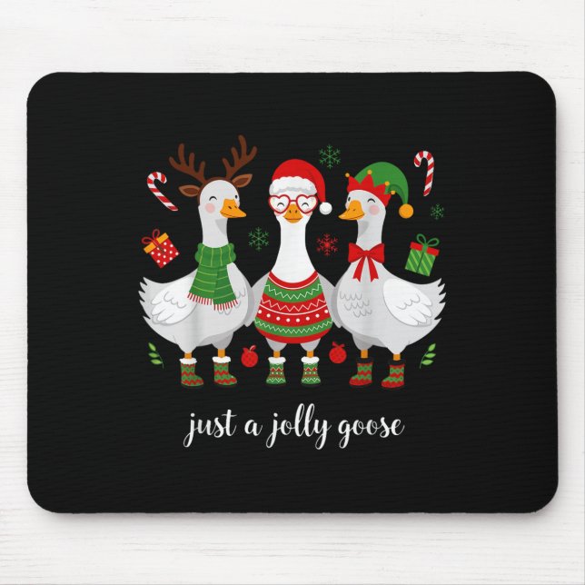 Tapis De Souris Oie de Noël - Oie de Noël - Joyeux Goosma (Devant)