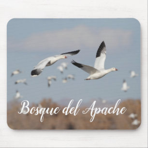 Tapis De Souris Oies dans le ciel du Bosque del Apache