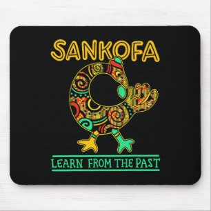 Tapis De Souris Oiseau africain Sankofa Mois de l'histoire des Noi