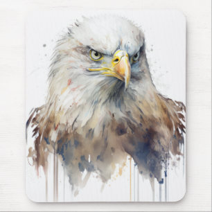 Tapis De Souris Oiseau Aigle Portrait Animal Peinture Faune Gratui