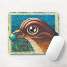Oiseau Amoureux Mousepad, Birdland