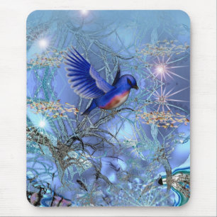 Tapis De Souris Oiseau bleu de Mousepad