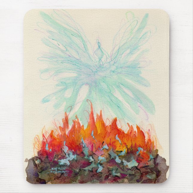 Tapis De Souris OISEAU de PHOENIX par SHARON SHARPE (Devant)