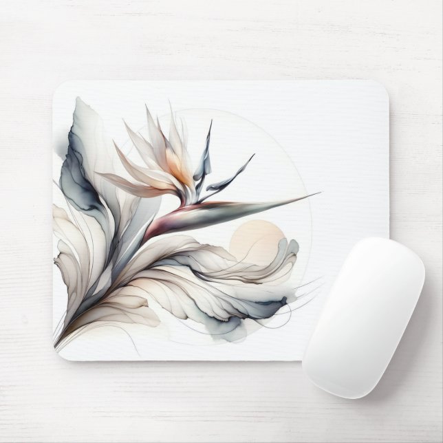Tapis De Souris Oiseau du Paradis Design contemporain (Avec souris)