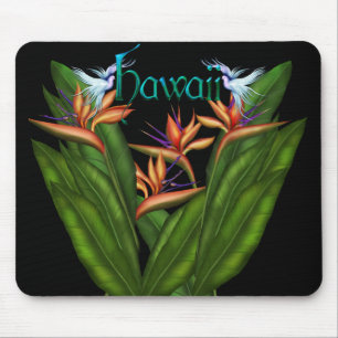 Tapis De Souris Oiseau du paradis Hawaï Mousepad